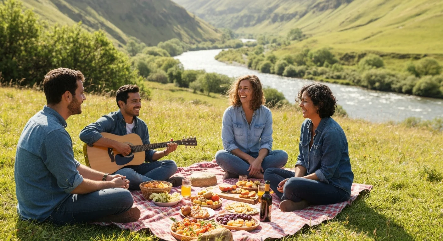 Schreibtisch mit Notizbuch, Laptop und handschriftlicher Projektdokumentation